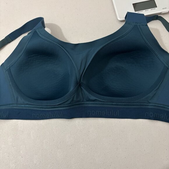Lululemon Fine Form Bra Seamless Construction Yoga Bermuda Teal 36C - Picture 13 of 16